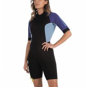 Sea-Doo Women's Deep Purple 3 Mm Exotic Shorty Wetsuit Size M